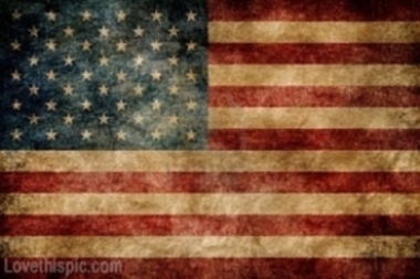 Image of Vintage American Flag
