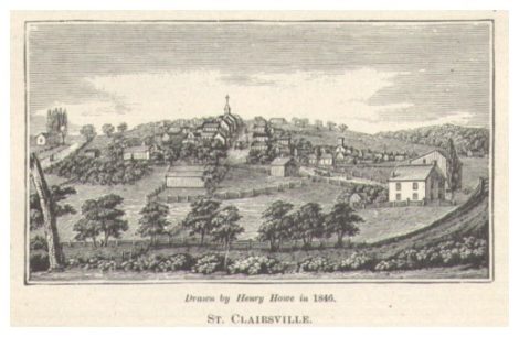 Imae of Nearby town of St. Clairesville, the Belmont county seat
